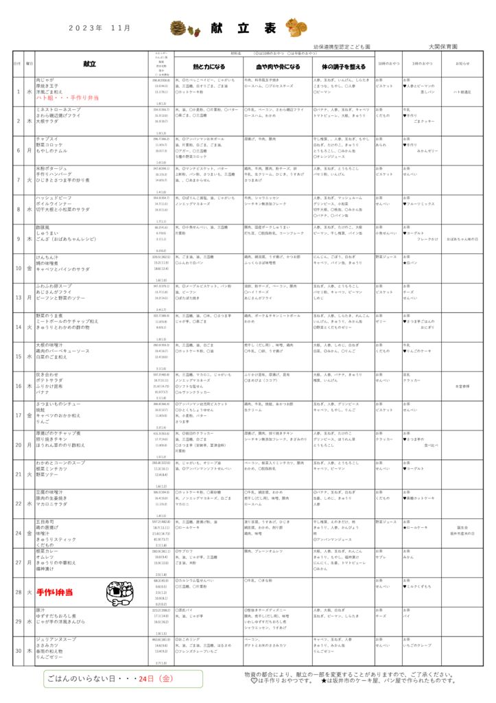 １１月のサムネイル