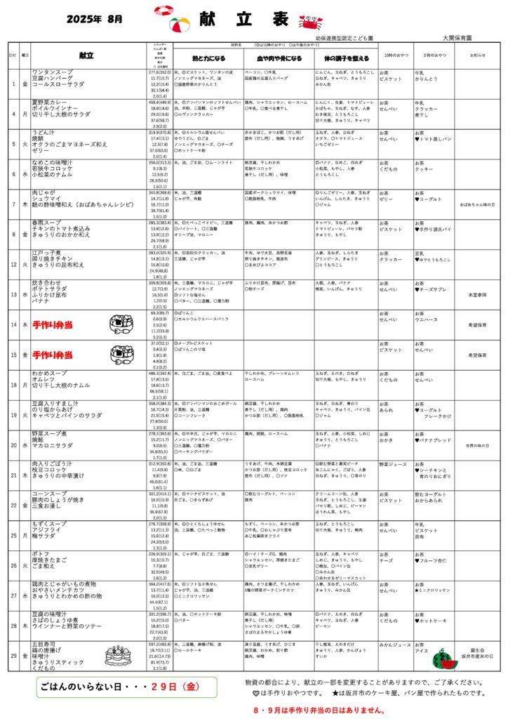 ８月のサムネイル
